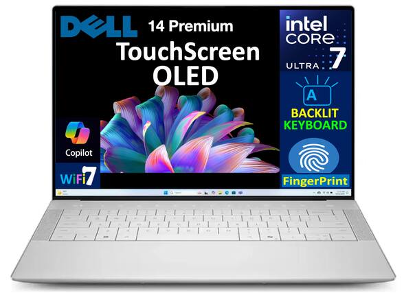 Dell 14 Premium TouchScreen OLED
Intel Core 7 Ultra
Backlit Keyboard
Copilot
WiFi 7
Fingerprint