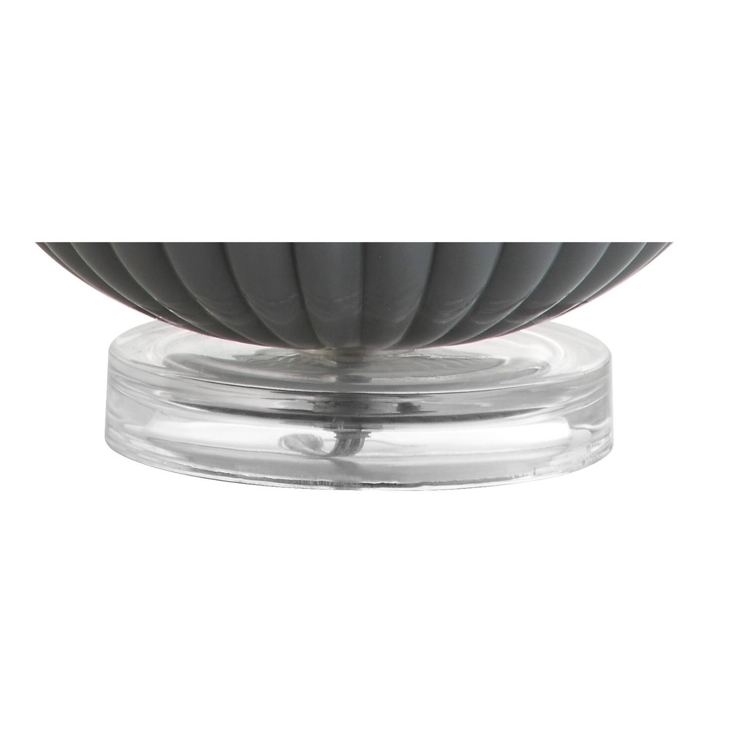 Alt View 7. Jonathan Y - Kamille 18" Glass and Lucite LED Table Lamp, Gray - Gray/Clear.
