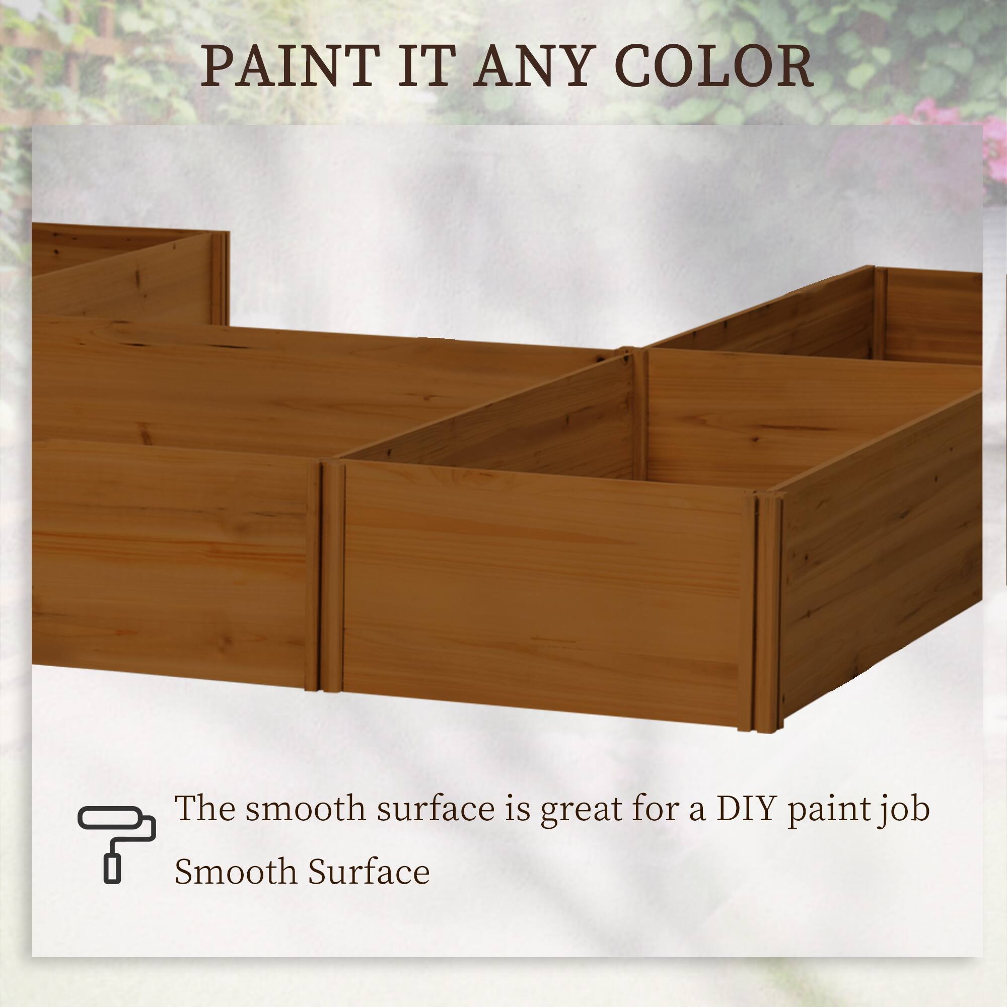 PAINT IT ANY COLOR

The smooth surface is great for a DIY paint job

Smooth Surface