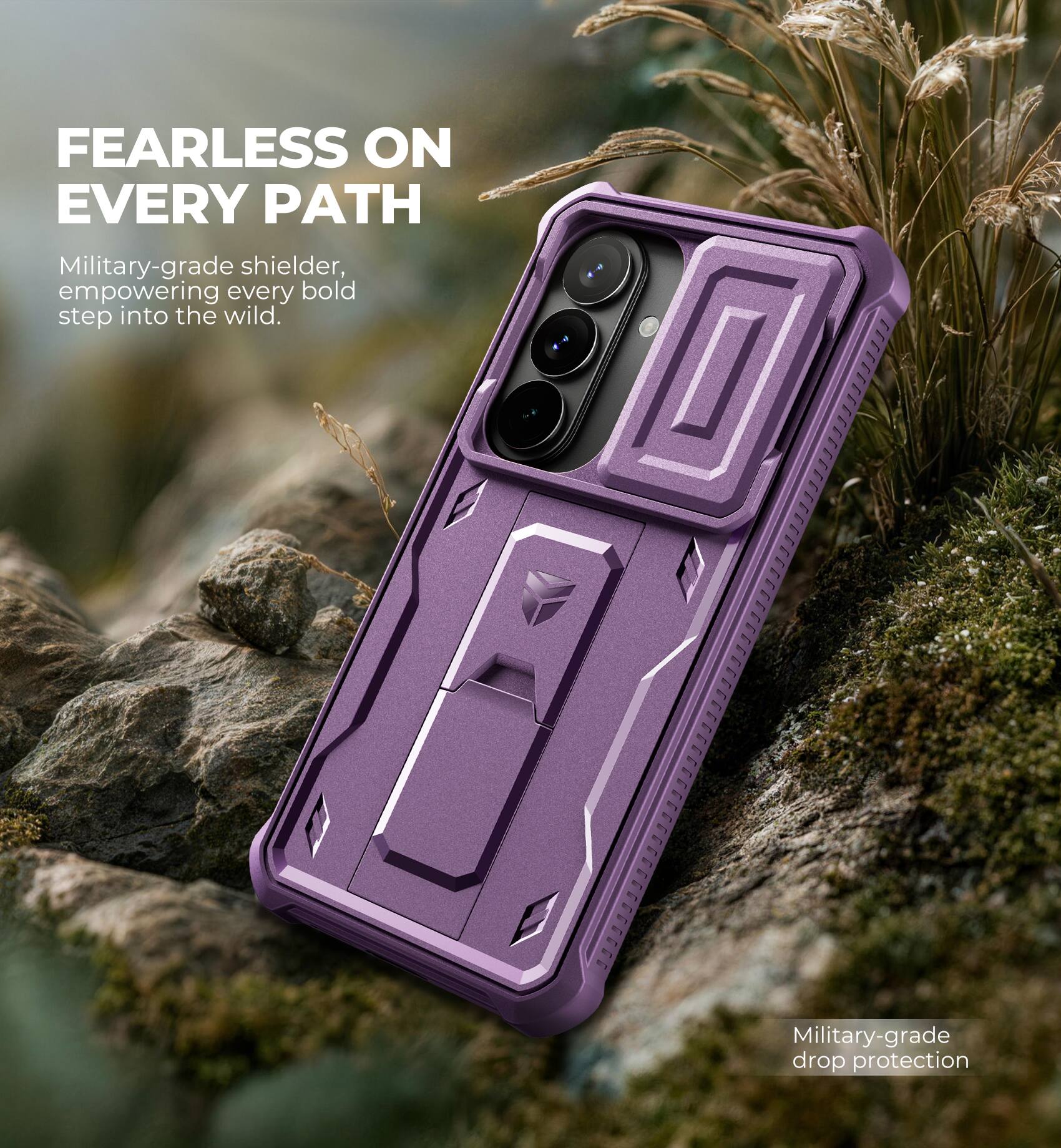 FEARLESS ON EVERY PATH

Military-grade shielder, empowering every bold step into the wild.

Military-grade drop protection