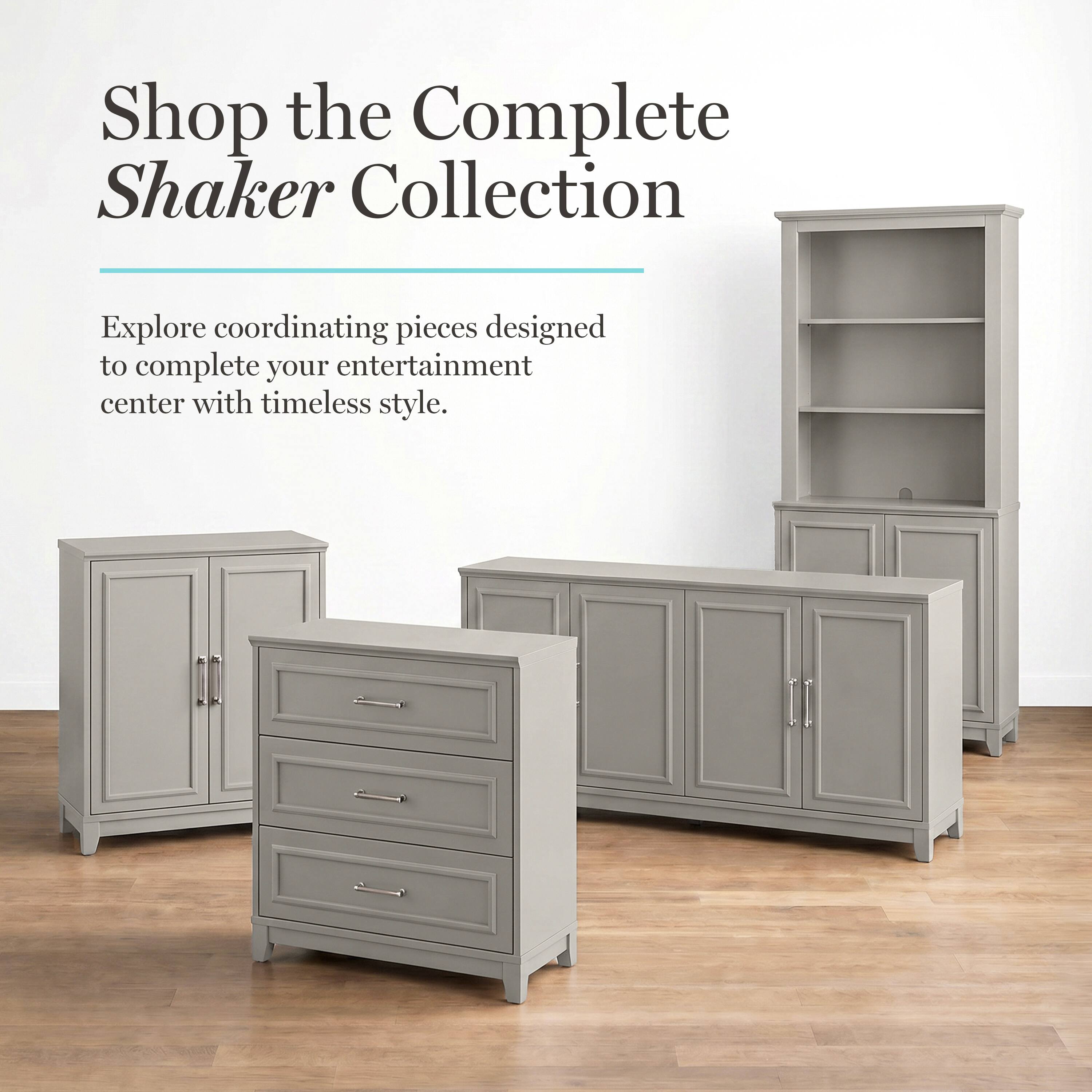 Shop the Complete Shaker Collection  
Explore coordinating pieces designed to complete your entertainment center with timeless style.