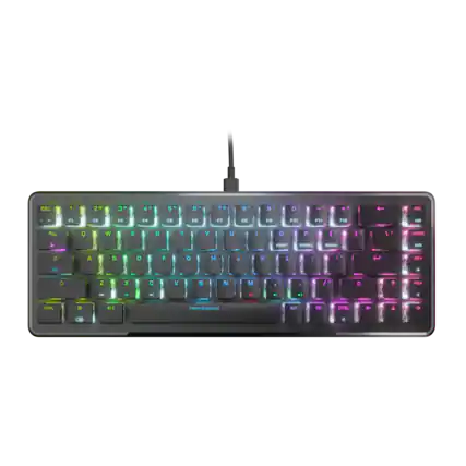 ESC 1 2 3 4 5 6 7 8 9 0 - = DEL
F1 F2 F3 F4 F5 F6 F7 F8 F9 F10 F11 F12
A S D F G H J K L ; ' RETURN
Z X C V B N M , . /
CTRL FN ALT
TURTLE BEACH