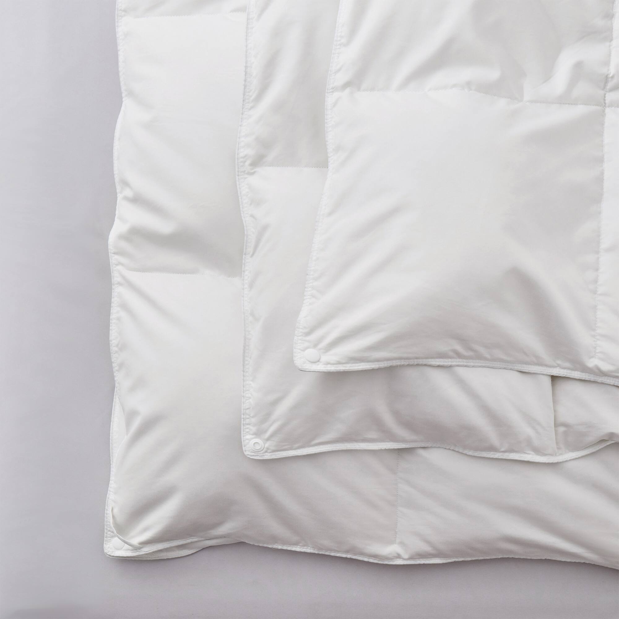 Alt View 1. Puredown - Puredown 3-in-1 800FP 90% Down Comforter with 400 TC Cotton Shell, All Season Detachable Duvet Insert, Full/Queen - White.