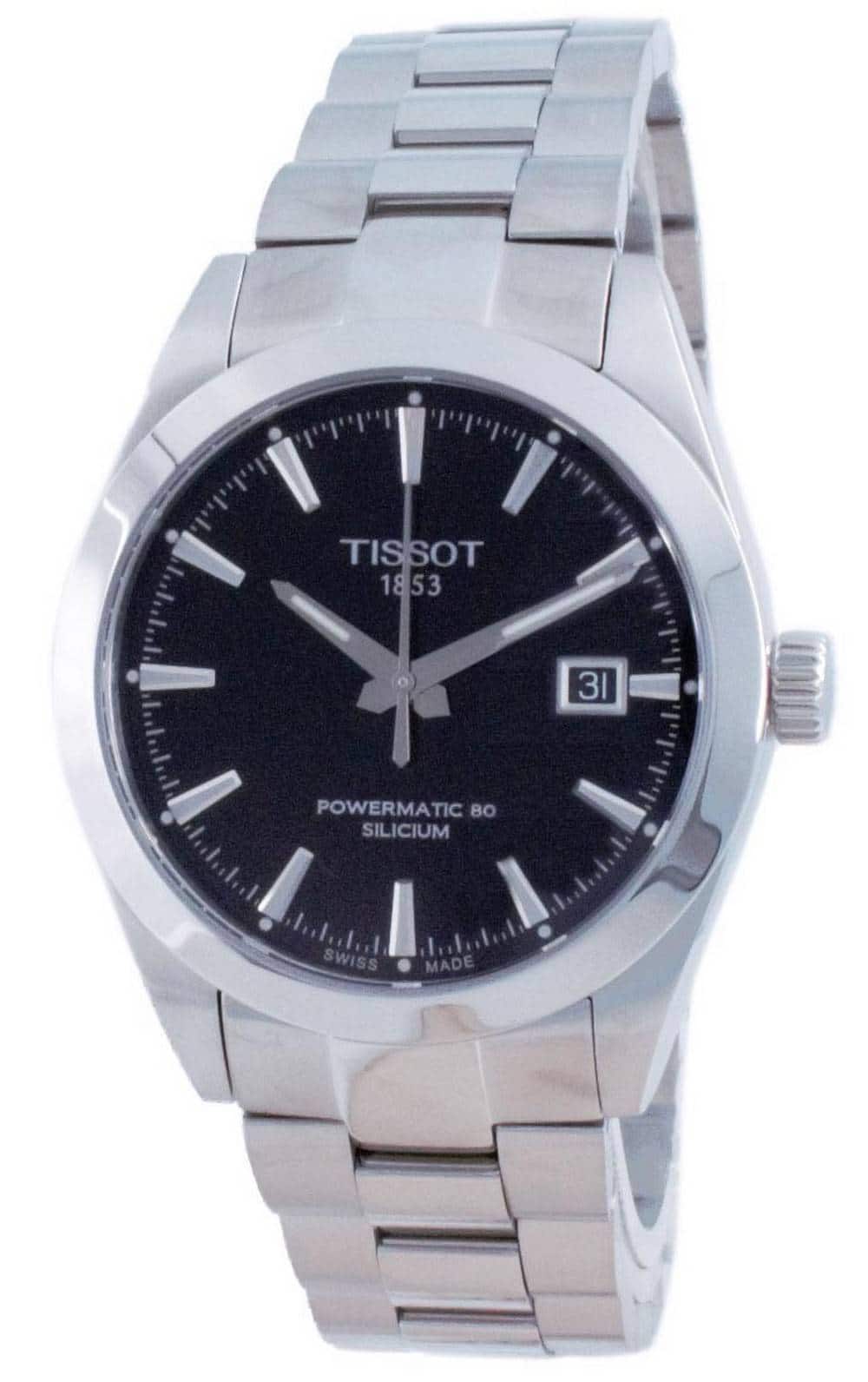 Tissot - T-Classic Gentleman Powermatic 80 Silicium Automatic T127.407.11.051.00 T1274071105100 100M Men's Watch - Black price history on PriceWatchPro
