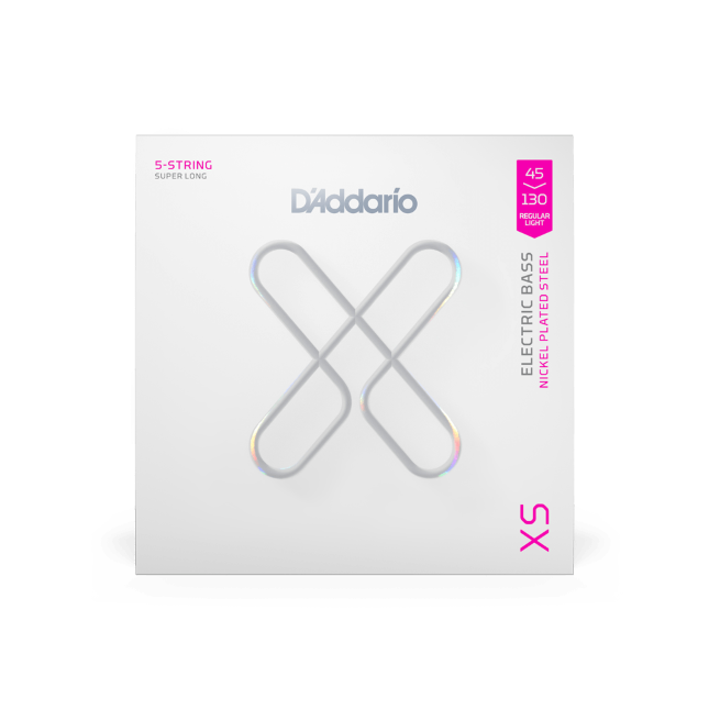 D'Addario - 45-130 Regular Light, Super Long Scale Coated Bass Strings