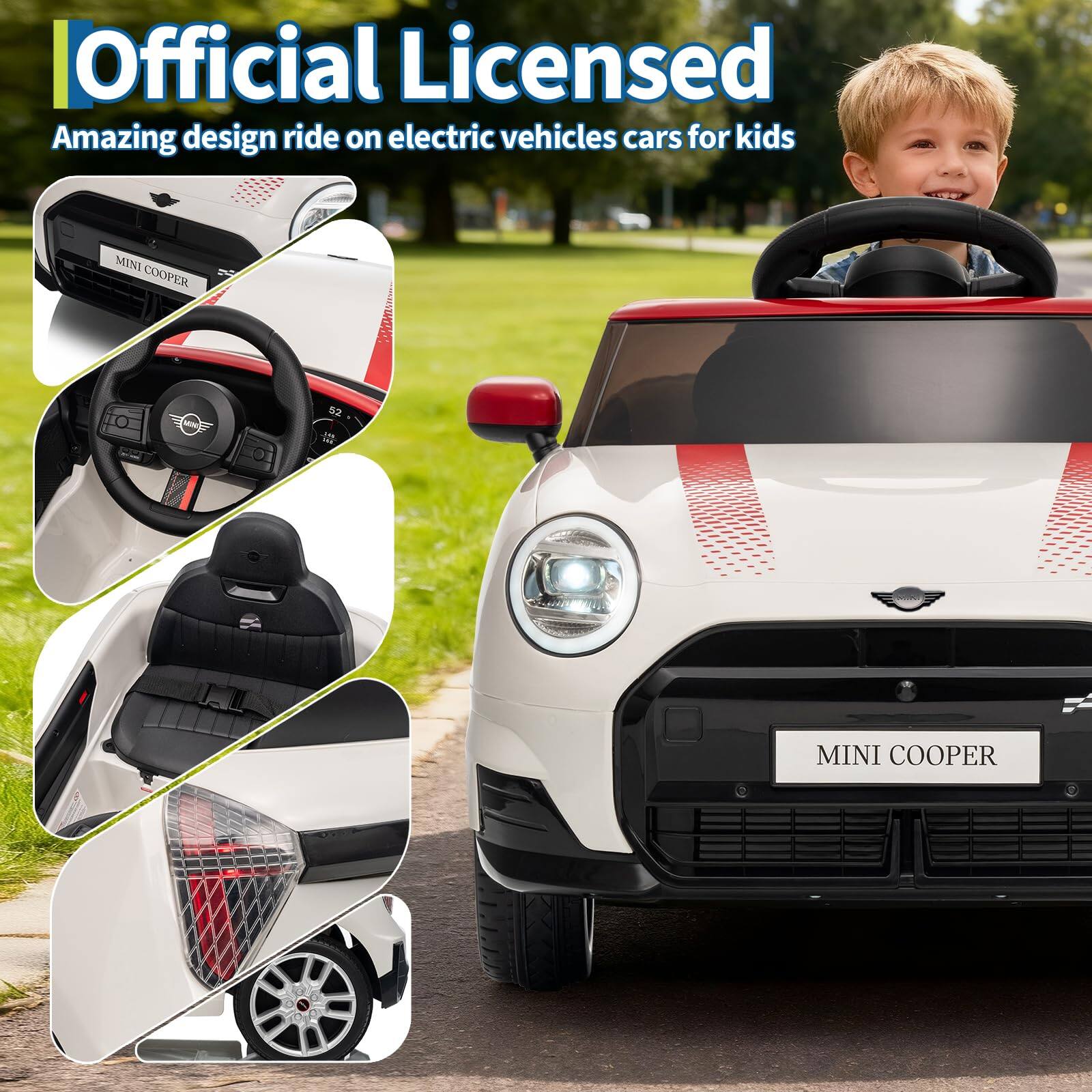 Official Licensed  
Amazing design ride on electric vehicles cars for kids  
MINI COOPER