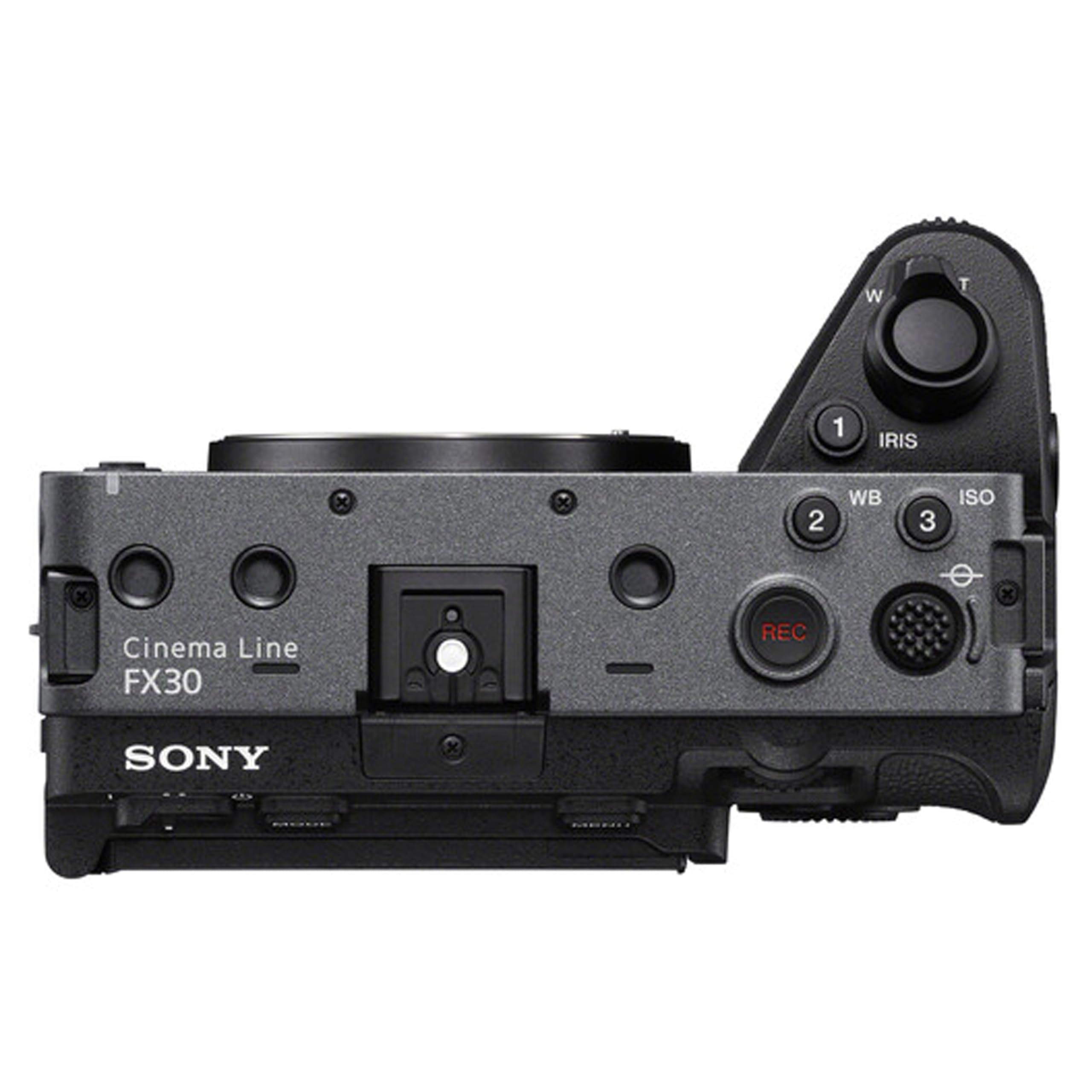W / T 1 IRIS x 2 WB 3 ISO Cinema Line FX30 REC SONY