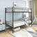 Alt View 3. Ecooso - Twin over Twin Bunk Bed, Metal Frame with Ladder - Black.