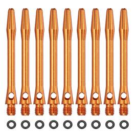 Unique Bargains - Dart Shafts for Steel Tip, Medium 2BA Thread Aluminum Shaft Set, 45mm & 42 Set - Fits Darts Training/Sharpener - Orange