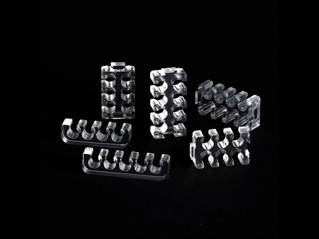 Alt View 4. SilverStone - SilverStone RL-PP09 Cable comb set for Routing Sleeved Cables for Professional Look and Cable Management.