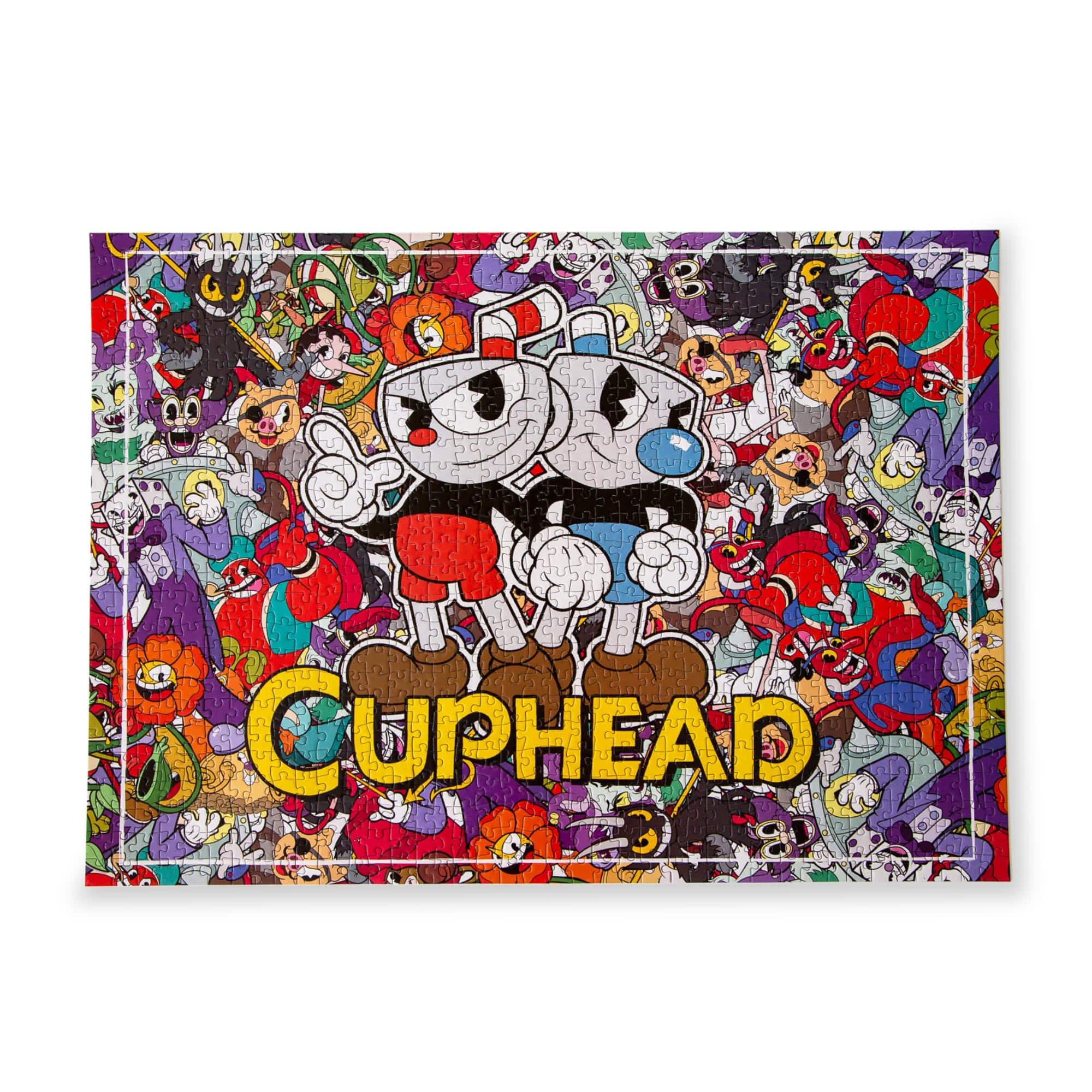 Cuphead and Mugman Collage 1000-Piece Jigsaw Puzzle | Toynk Exclusive - Multi-Color