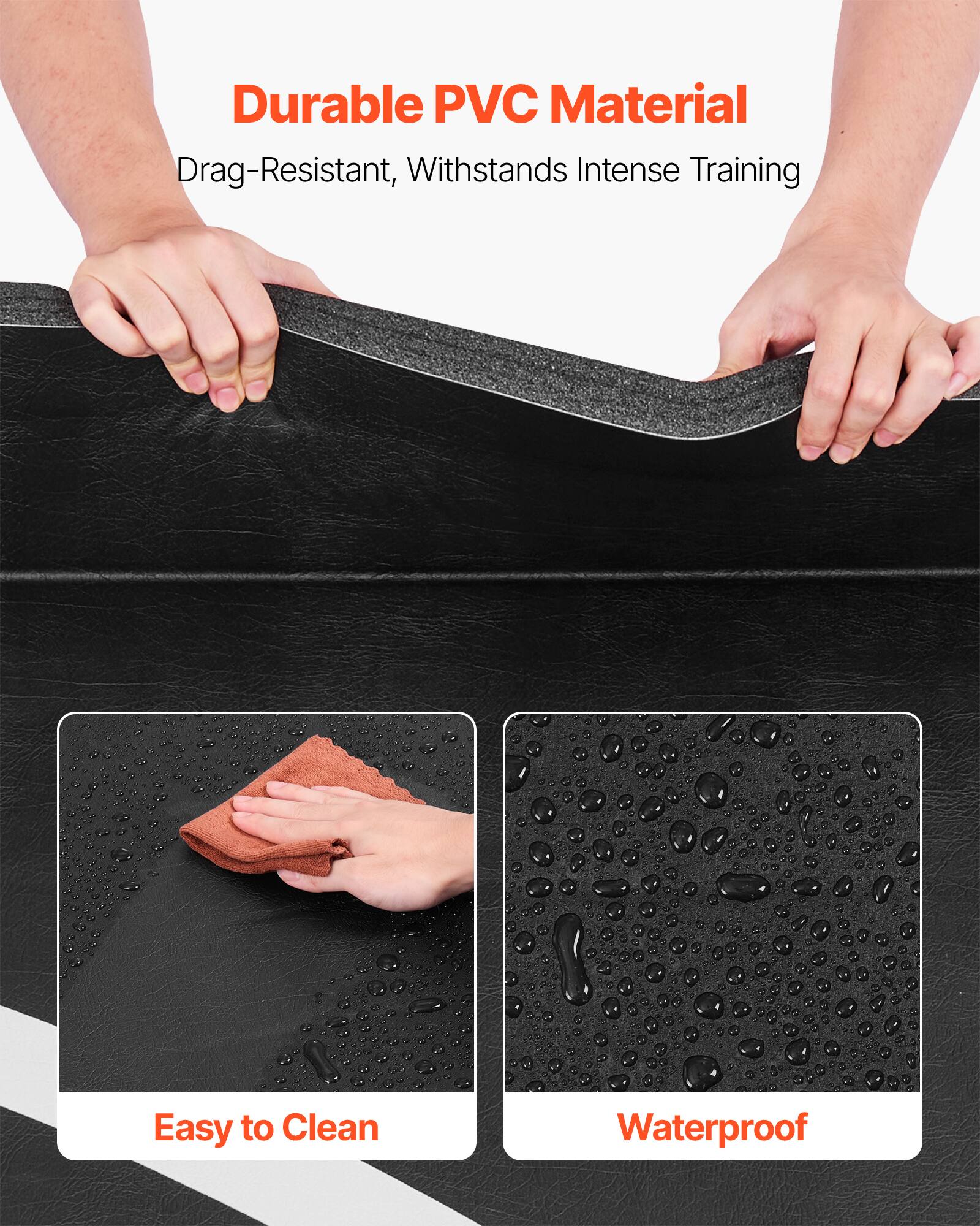 Durable PVC Material  
Drag-Resistant, Withstands Intense Training  

Easy to Clean  

Waterproof