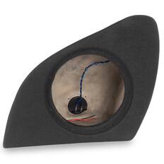 Front. NVX - 2012-2020 Tesla Model S BOOST Box - Custom-Fit Empty Single 10" Sealed Subwoofer Enclosure - Black.