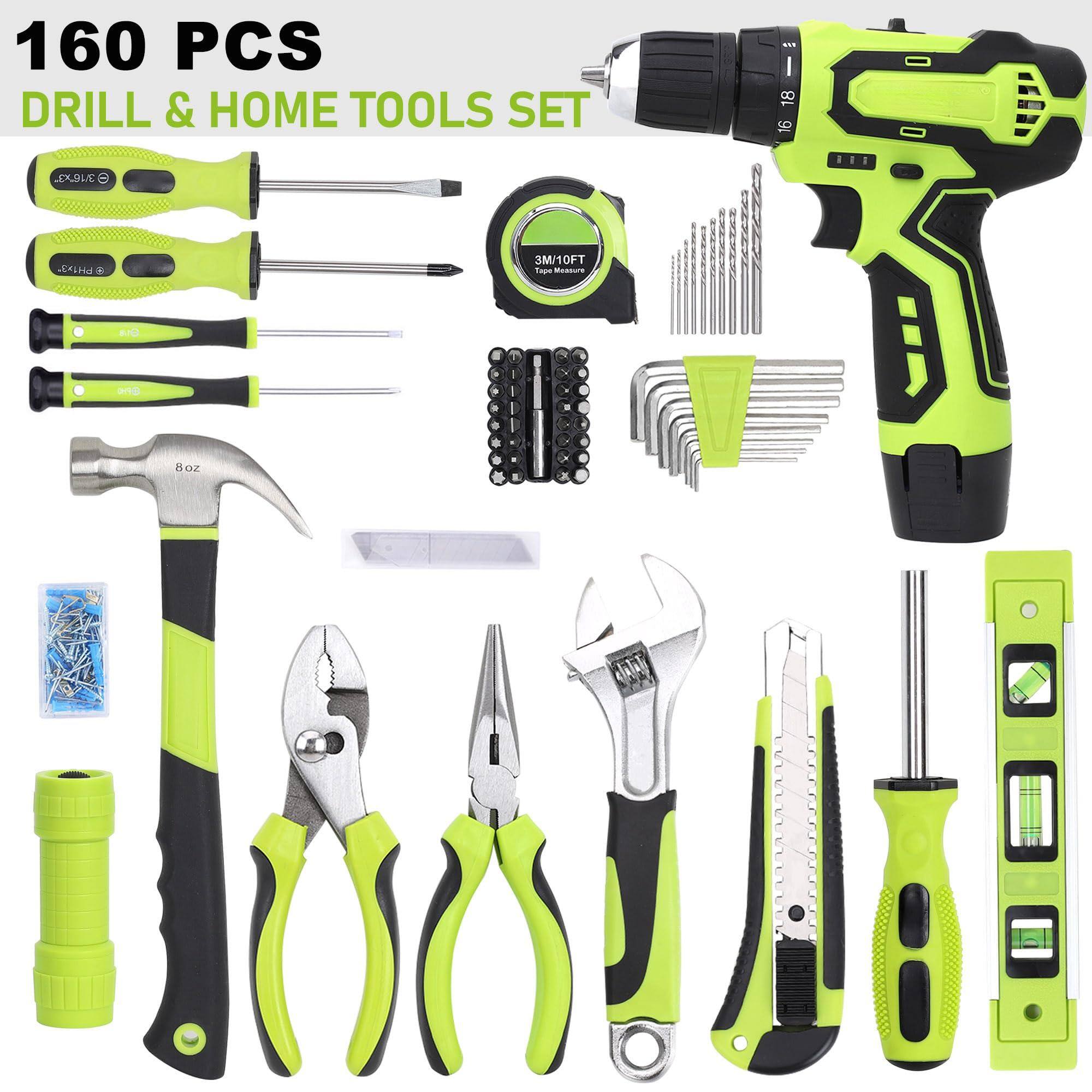 160 PCS DRILL & HOME TOOLS SET