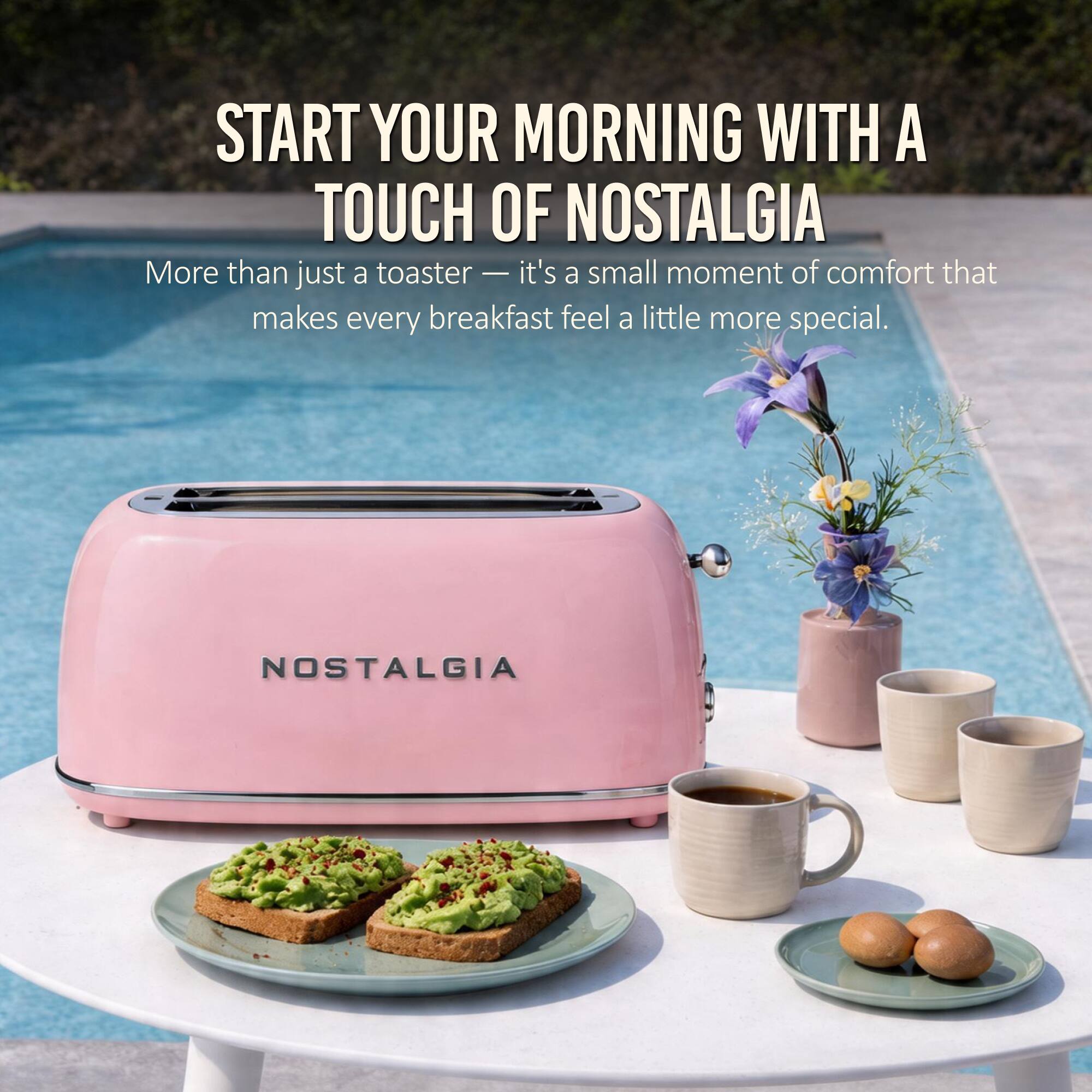 START YOUR MORNING WITH A TOUCH OF NOSTALGIA

More than just a toaster — it's a small moment of comfort that makes every breakfast feel a little more special.