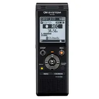 OM System - WS-883 Digital Voice Recorder - Black - Front_Zoom