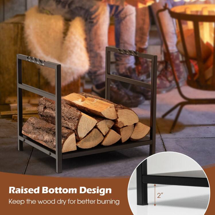 Raised Bottom Design  
Keep the wood dry for better burning  
2"