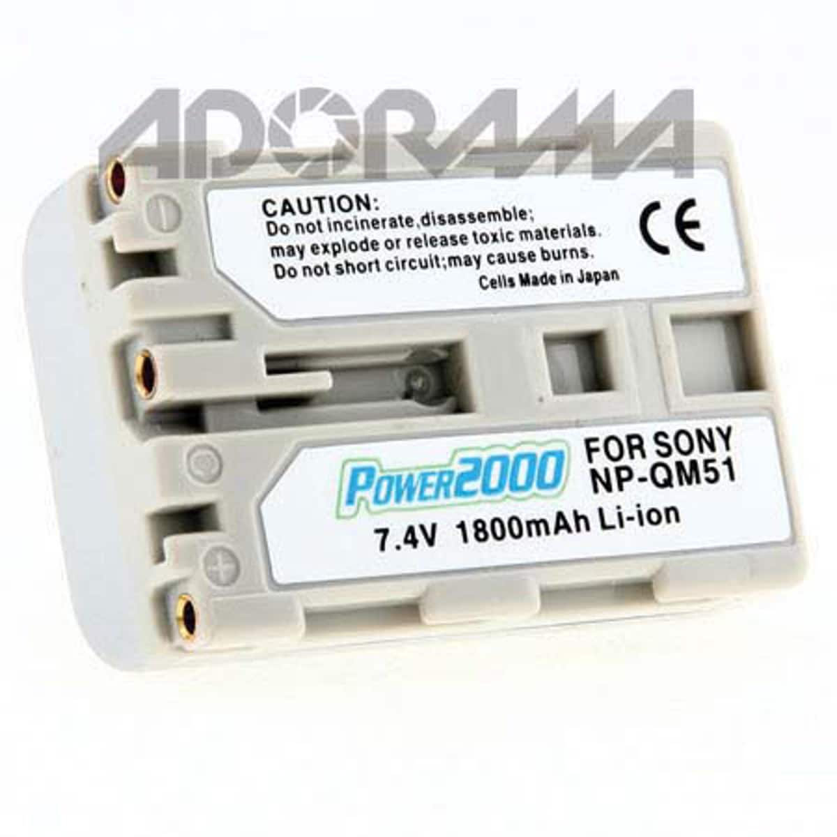 Power2000 - NP-FM50/NP-QM51 7.2V 1800mAh Replacement Lithium-Ion Battery for Sony NP-FM50/NP-QM51 Battery price history on PriceWatchPro