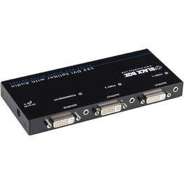 Black Box Network Services - DVI-D Splitter with Audio and HDCP, 1 x 2