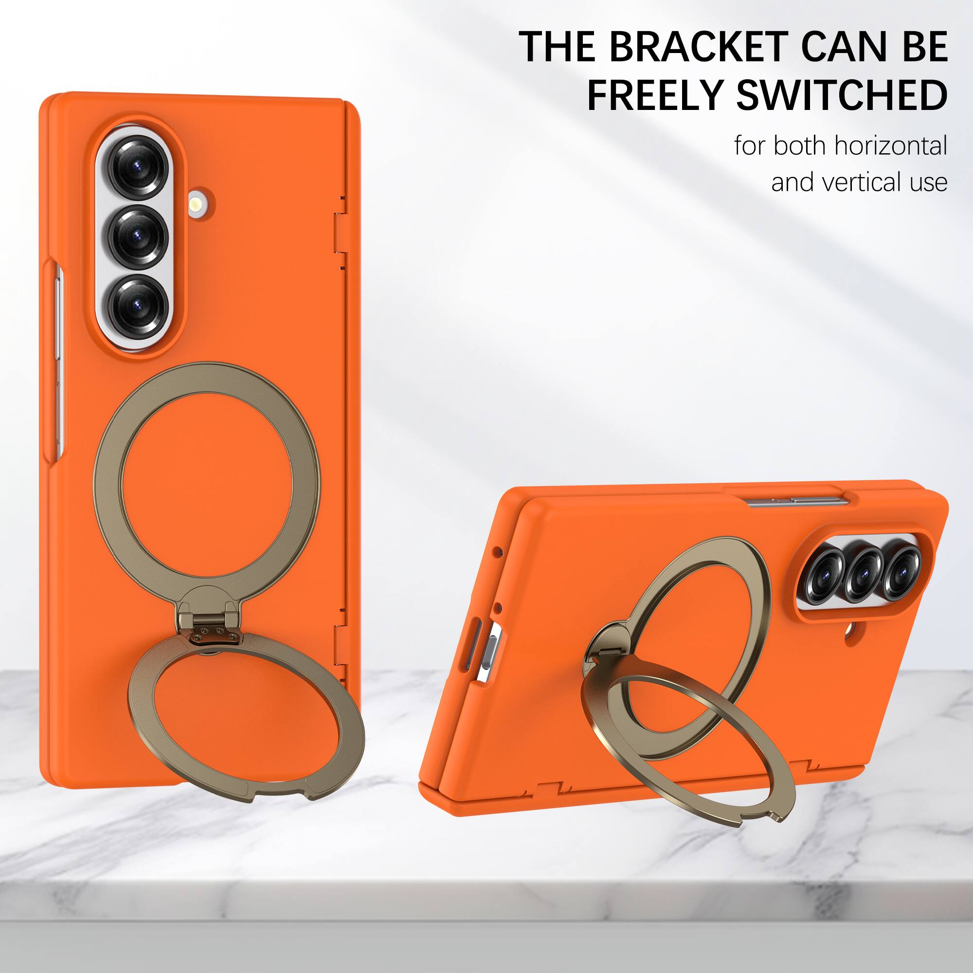THE BRACKET CAN BE FREELY SWITCHED for both horizontal and vertical use