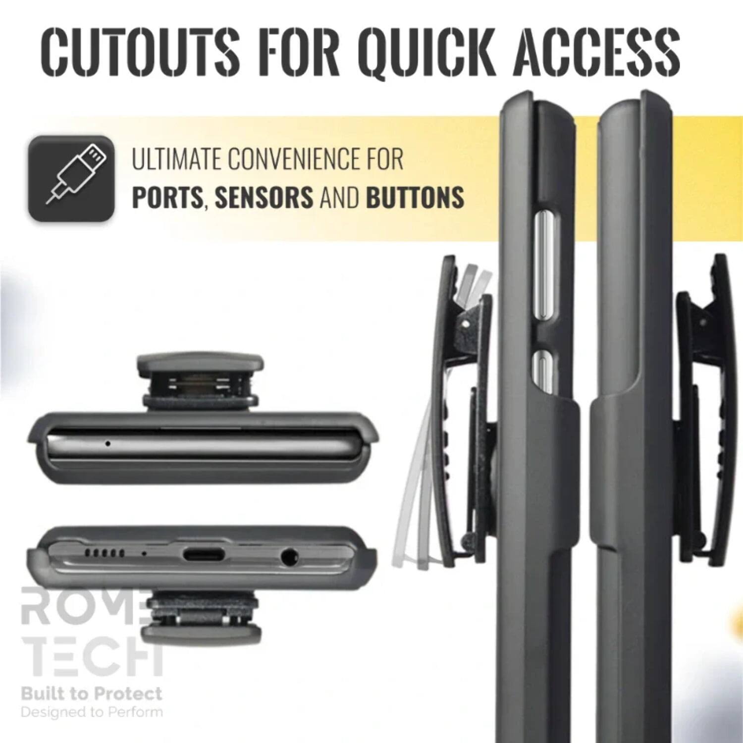 CUTOUTS FOR QUICK ACCESS

ULTIMATE CONVENIENCE FOR PORTS, SENSORS AND BUTTONS

Built to Protect
Designed to Perform