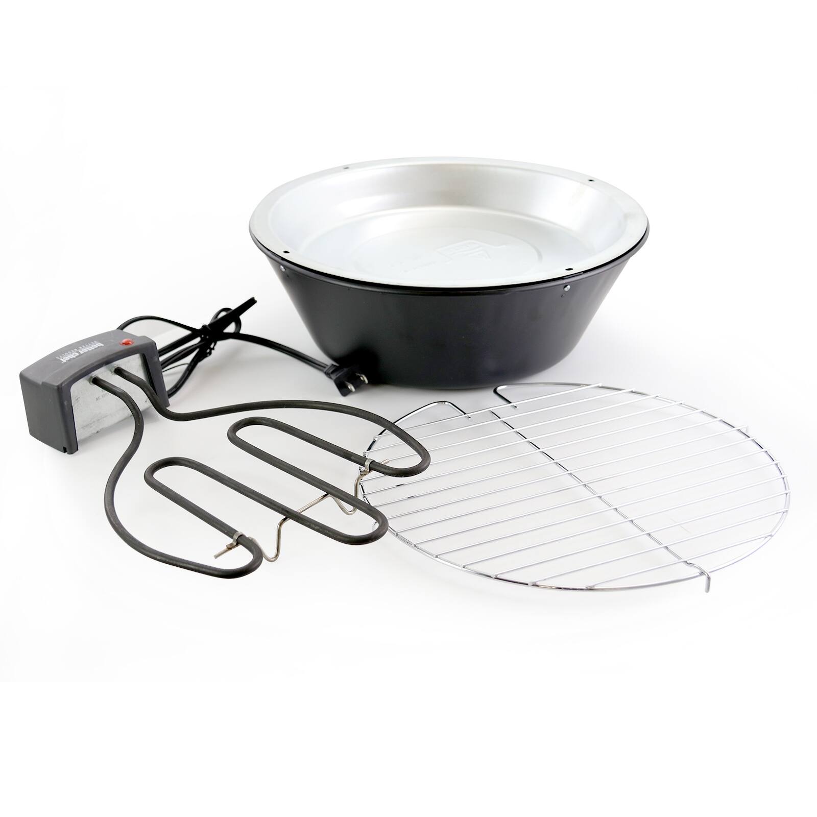 Alt View 4. Better Chef - Better Chef Indoor Outdoor 14 in Tabletop Electric Barbecue Grill - Black.