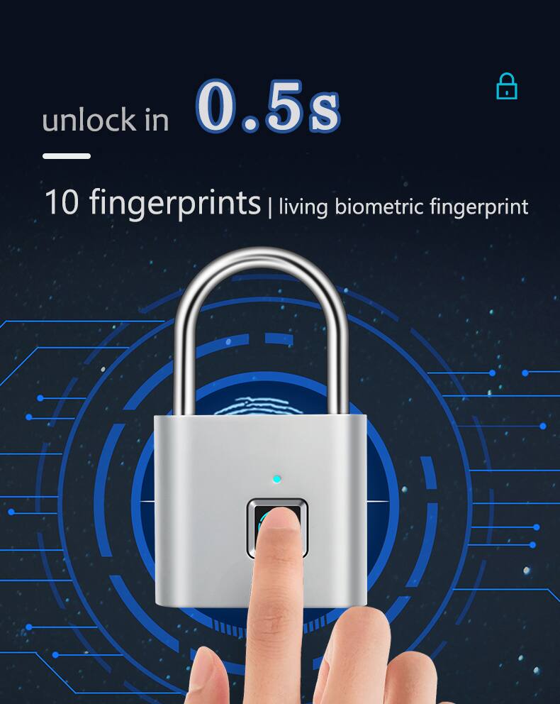 unlock in 0.5s  
10 fingerprints | living biometric fingerprint