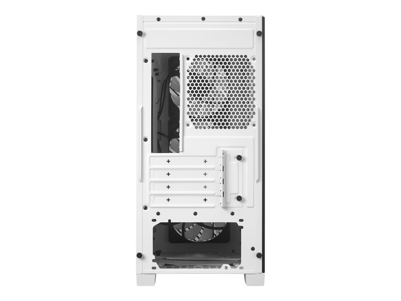 Alt View 10. Cooler Master - Cooler Master Elite 302 White Micro-ATX Case, 365mm GPU, 280mm AIO, Type C, Tempered Glass, Triple 120mm aRGB PWM Fan - White.