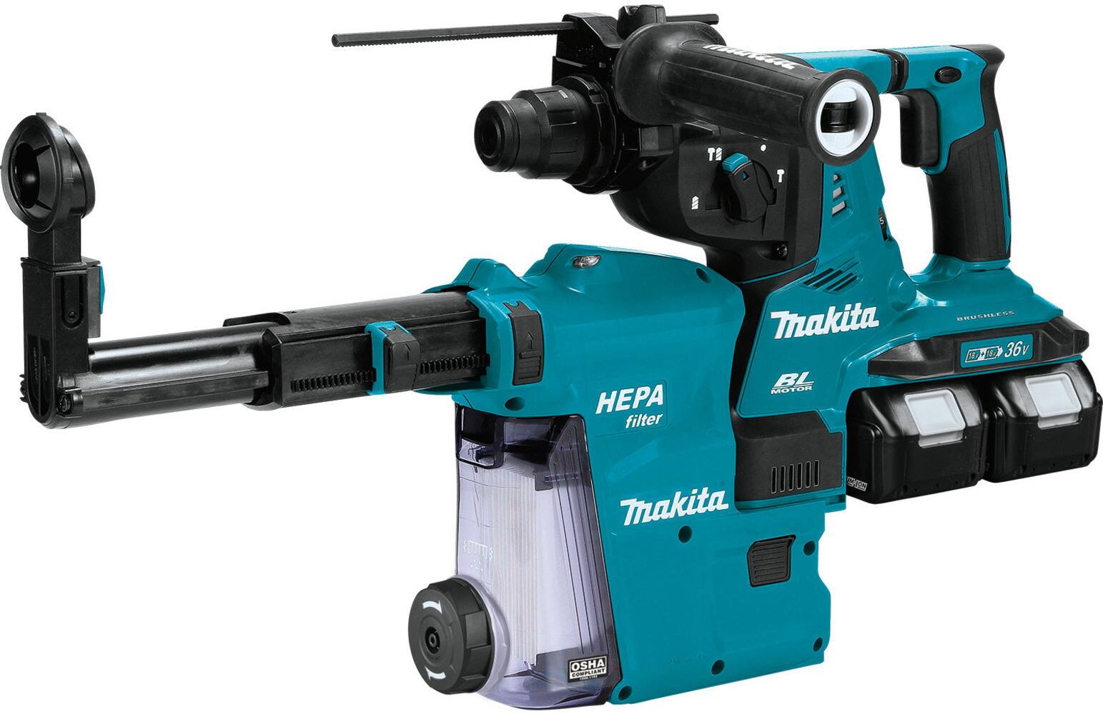 MT Makita BL MOTOR GRUSHLESS 36v V HEPA filter Trakita OSHA FI