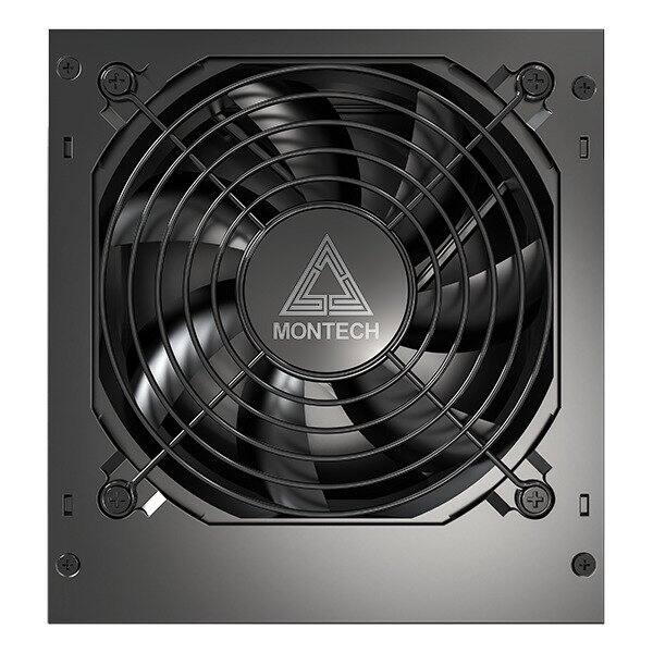 Angle. Montech - APX Series APX 650W - Power supply (internal) - DC-DC - ATX12V - 80 PLUS - AC 100-240 V - 650 Watt - active PFC.