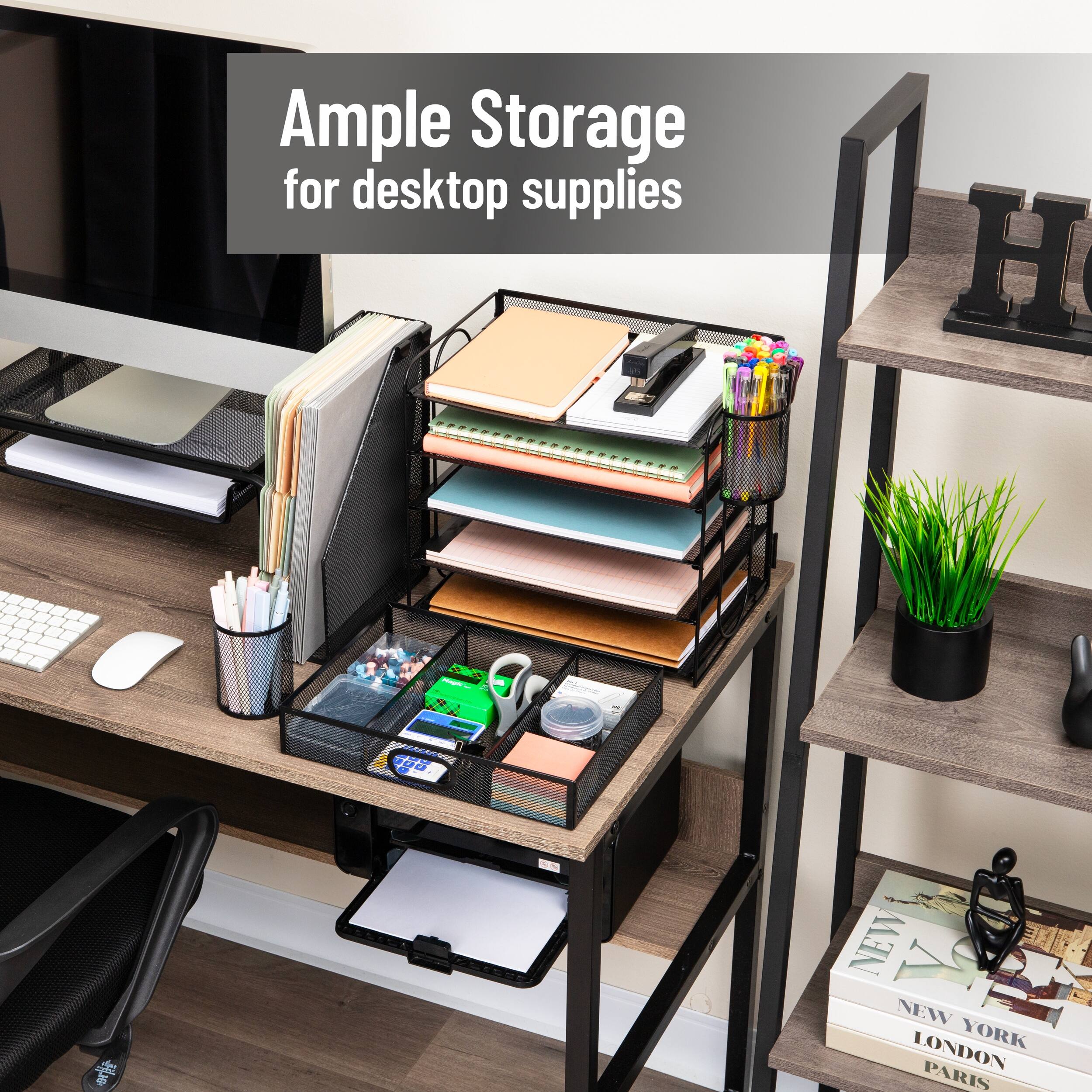 Ample Storage for desktop supplies

NEW YORK LONDON PARIS