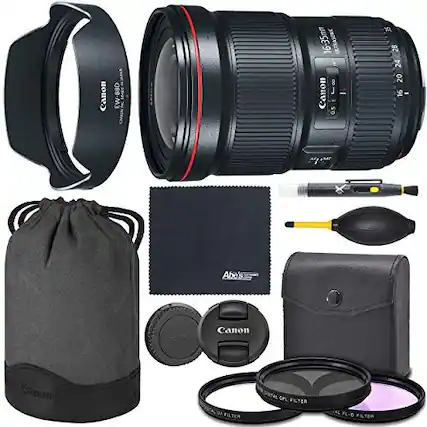 Canon EW-88D AD Y CANON 16-35mm ULTRASONIC 8 Canon L - e 0.5 YR, 28 24 20 16 - AbelscaToa Canon CPL FILTER FILTER FL-D FILTER