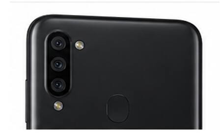 Alt View 5. Samsung - Samsung Galaxy A11 32GB (Unlocked) T-Mobile – Black - Black.