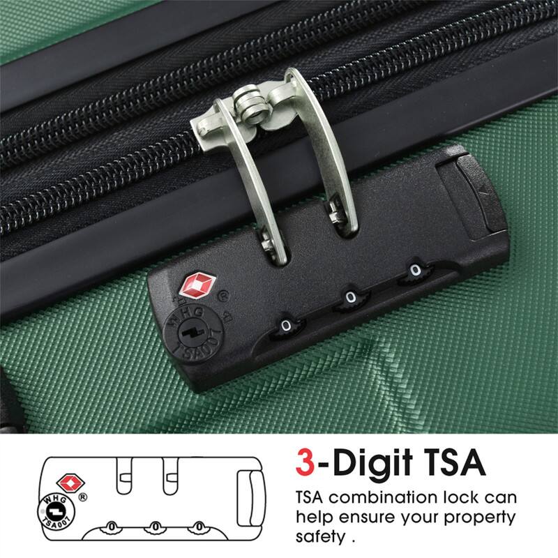 3-Digit TSA combination lock can help ensure your property safety.