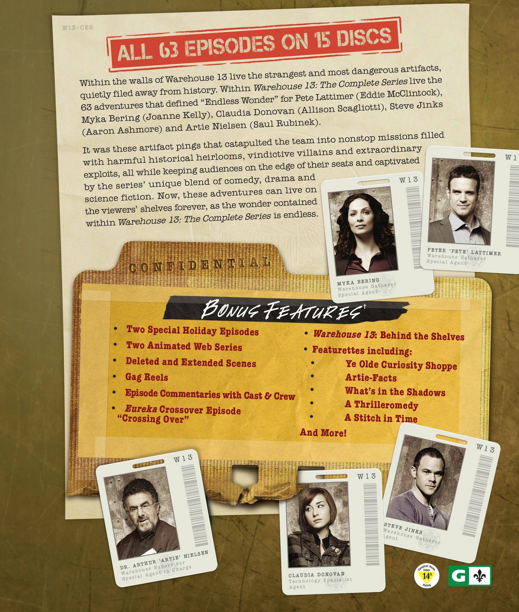 Angle. Warehouse 13: The Complete Series (Blu-ray New Box Art) [Blu-ray].