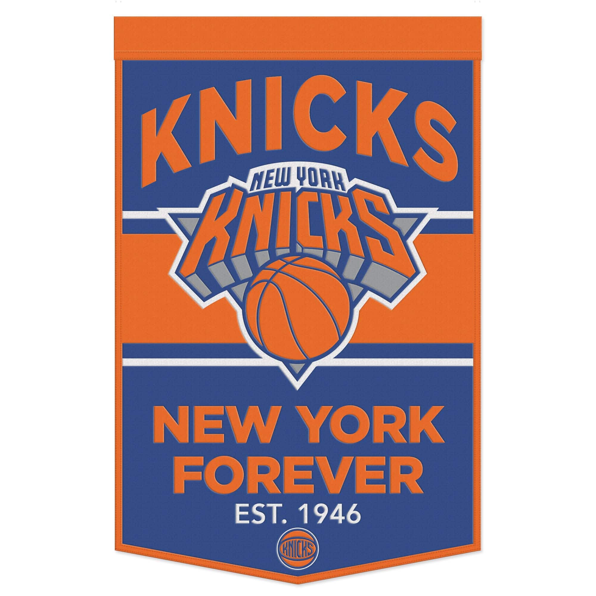 WinCraft - New York Knicks 24" x 38" Wool Slogan Banner - Multicolor
