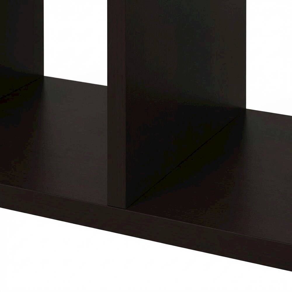 Alt View 2. FurniFact - Engineered Wood bookcase with open shelving for versatile storage - Dark Oak.