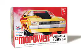 PopMarket - AMT Mopower Plymouth Funny Car 1/25 Scale Model Kit - COLLECTIBLES - Multicolor
