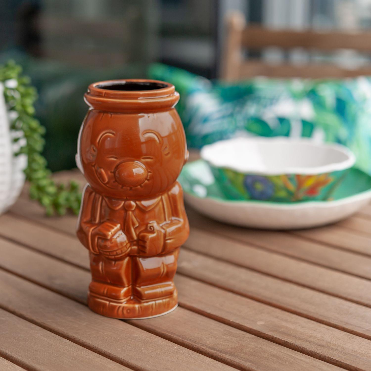 Alt View 3. ThinkGeek - Geeki Tikis Popeye Ceramic Mug | Wimpy | Holds 18 Ounces - Brown.