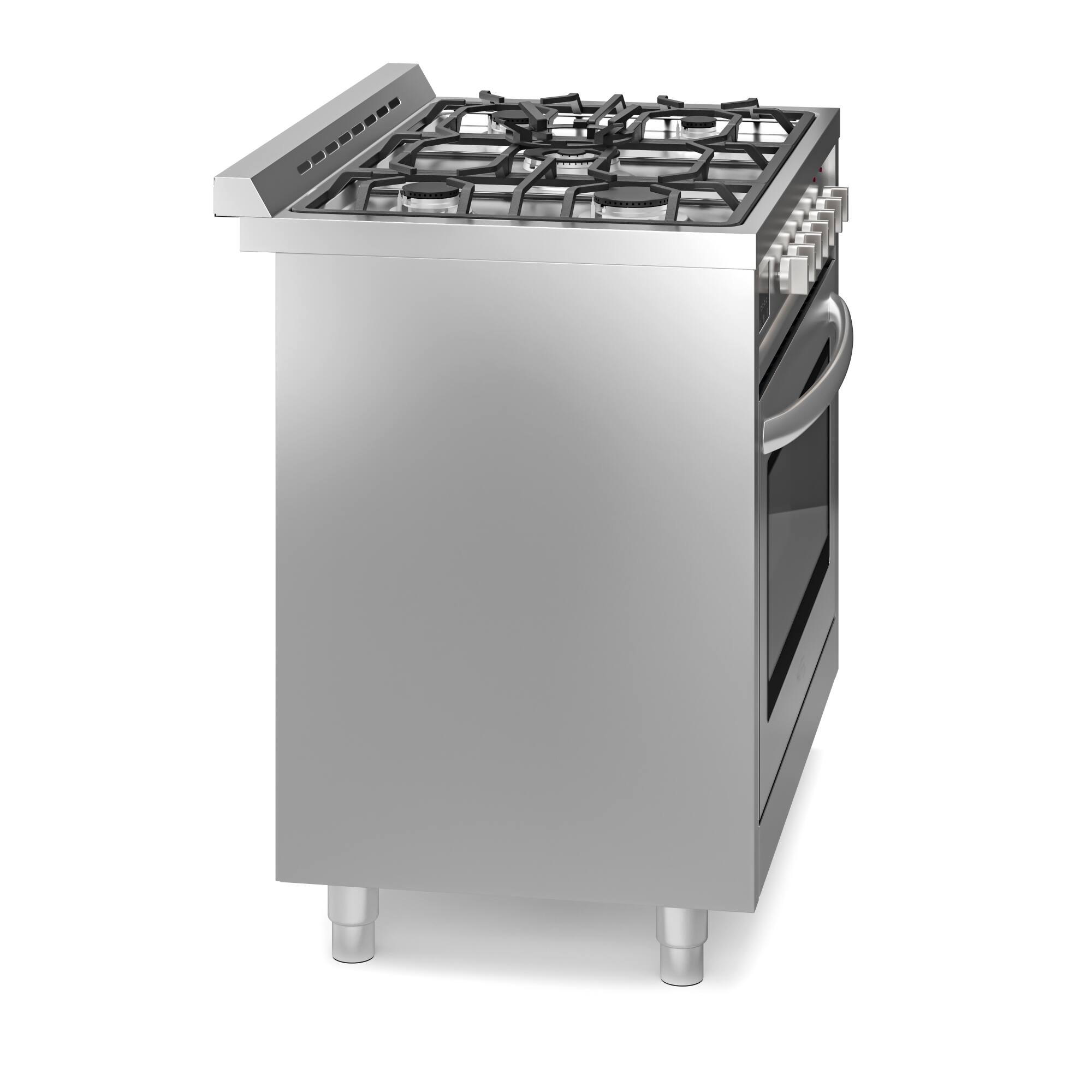 Alt View 6. Koolmore - 36 Inch Professional Dual Fuel range Stainless Steel with Legs - Stainless Steel.
