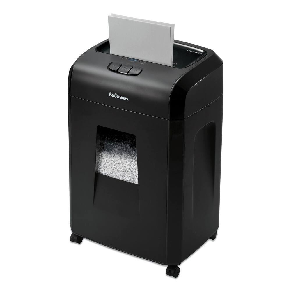 Angle. Universal - 8059001 Heavy-Duty Micro-Cut Shredder with 20 Manual Sheet Capacity - Black.
