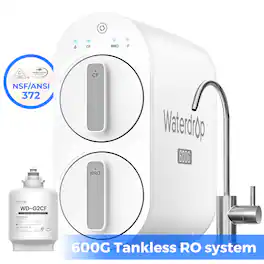 Waterdrop - G2P600 Reverse Osmosis System Extra WD-G2CF Water Filter - White