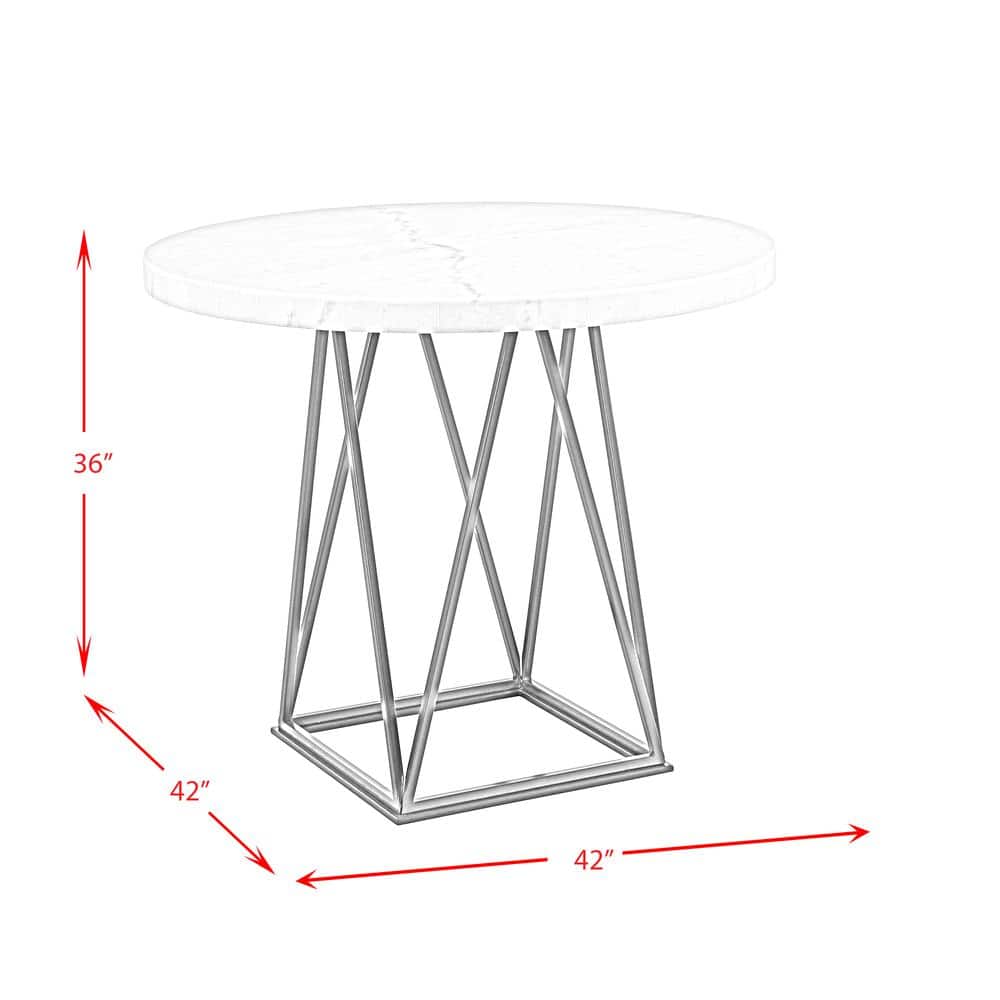 Picket House Furnishings - Conner Counter Height Dining Table - White/ Gun Metal price history on PriceWatchPro