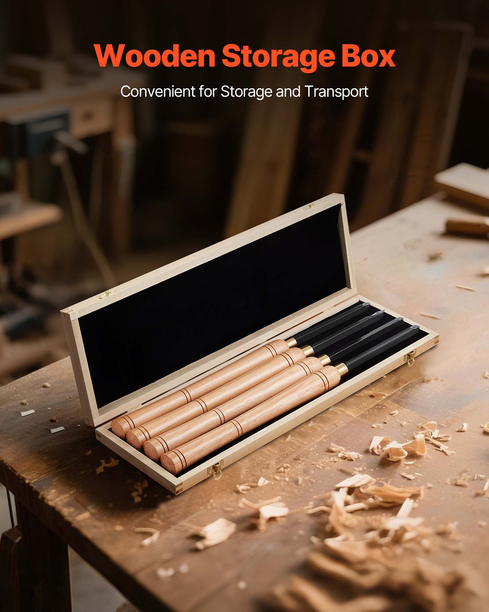 Wooden Storage Box  
Convenient for Storage and Transport