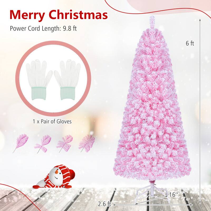 Merry Christmas  
Power Cord Length: 9.8 ft  
6 ft  
1 x Pair of Gloves  
2.6 ft  
16"