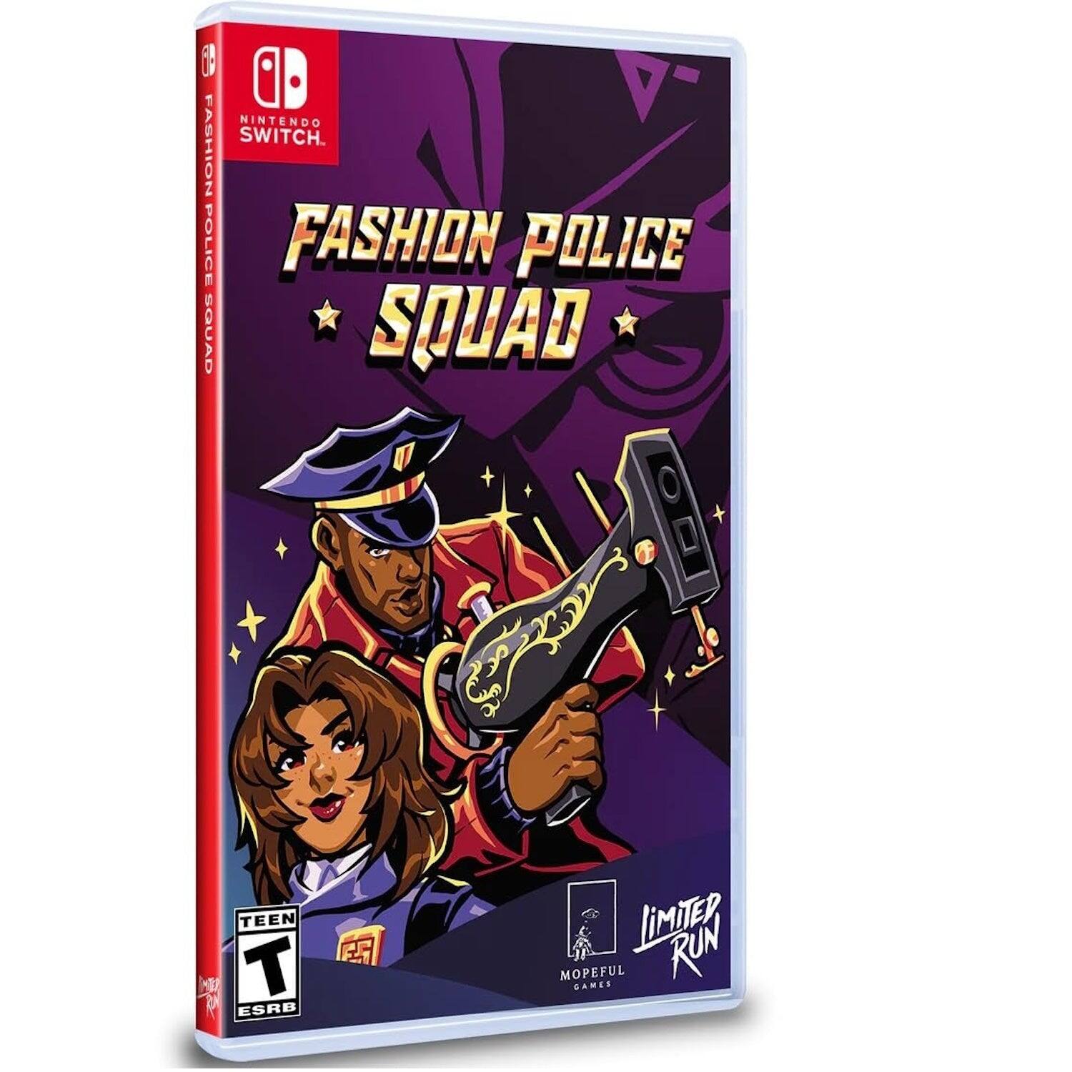 1 D NINTENDO FASHION SWITCH. POLICE FASHION POLICE SQUAD. TEEN ESRB. LIMITER RUN MOPEFUL GAMES