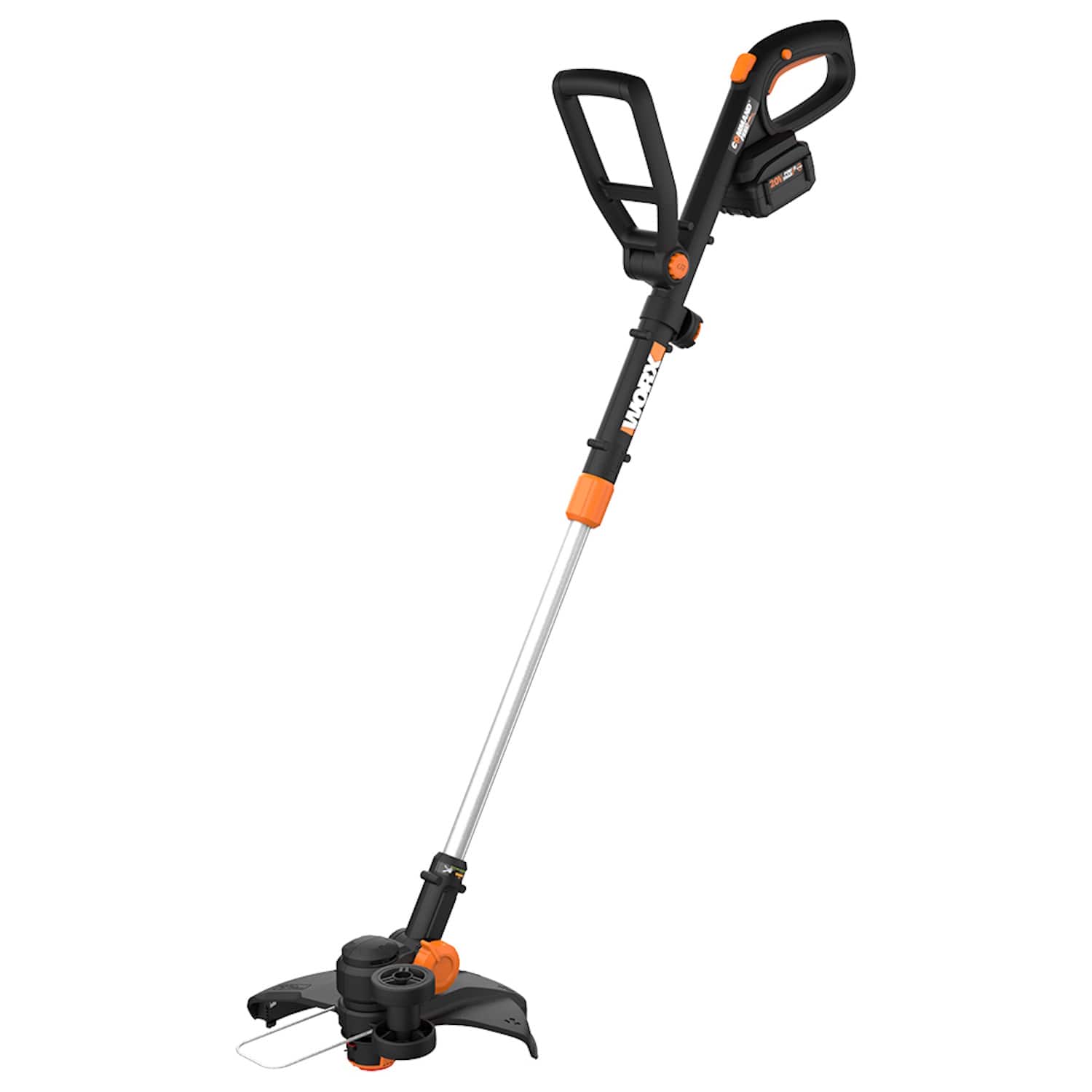 WORX - 20V 12" Brushless Cordless String Trimmer (1 x 4.0Ah and 1 x Charger) - Black - Front_Zoom