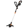 Front. WORX - 20V 12" Brushless Cordless String Trimmer (1 x 4.0Ah and 1 x Charger) - Black.