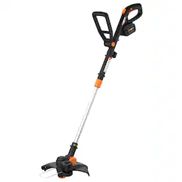 WORX - 20V 12" Brushless Cordless String Trimmer (1 x 4.0Ah and 1 x Charger) - Black