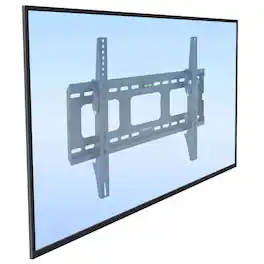 Mount-It! - Heavy-Duty Tilt Low-Profile TV Wall Mount for 37"–80" TVs, Steel Bracket, Adjustable Tilt - Black